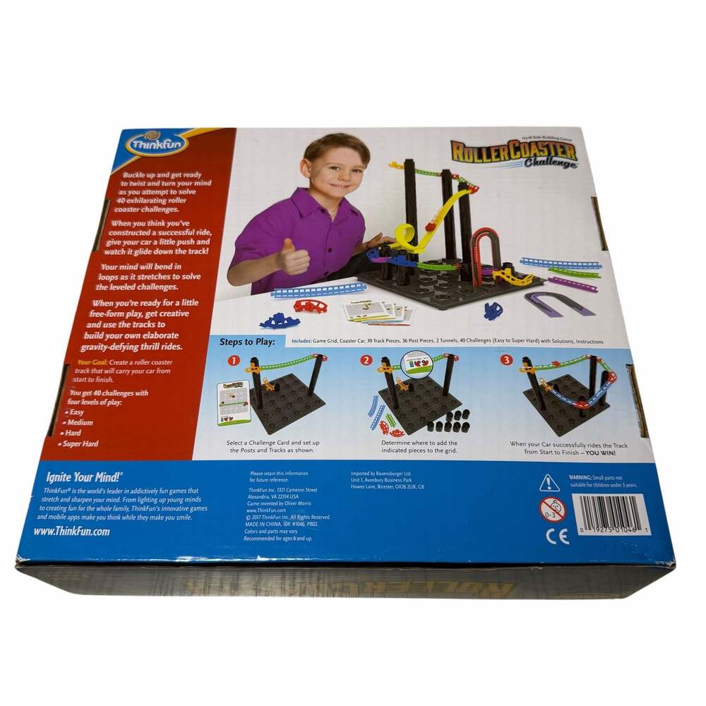ThinkFun Roller Coaster Challenge Thrill Ride Building Logic Game - Picture 2 of 3